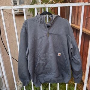 RAIN DEFENDER®  CARHARTT LOOSE FIT HEAVYWEIGHT QUARTER-ZIP HOODIE